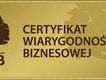 Certyfikat Wiarygodności Biznesowej