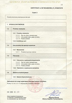 Nowy certyfikat GMP