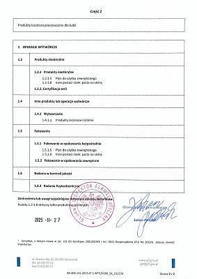 Nowy certyfikat GMP